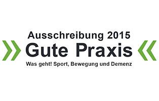 Grafik Ausschreibung 2015 Gute Praxis Bewegung und Demenz Grafik Ausschreibung 2015 Gute Praxis Bewegung und Demenz